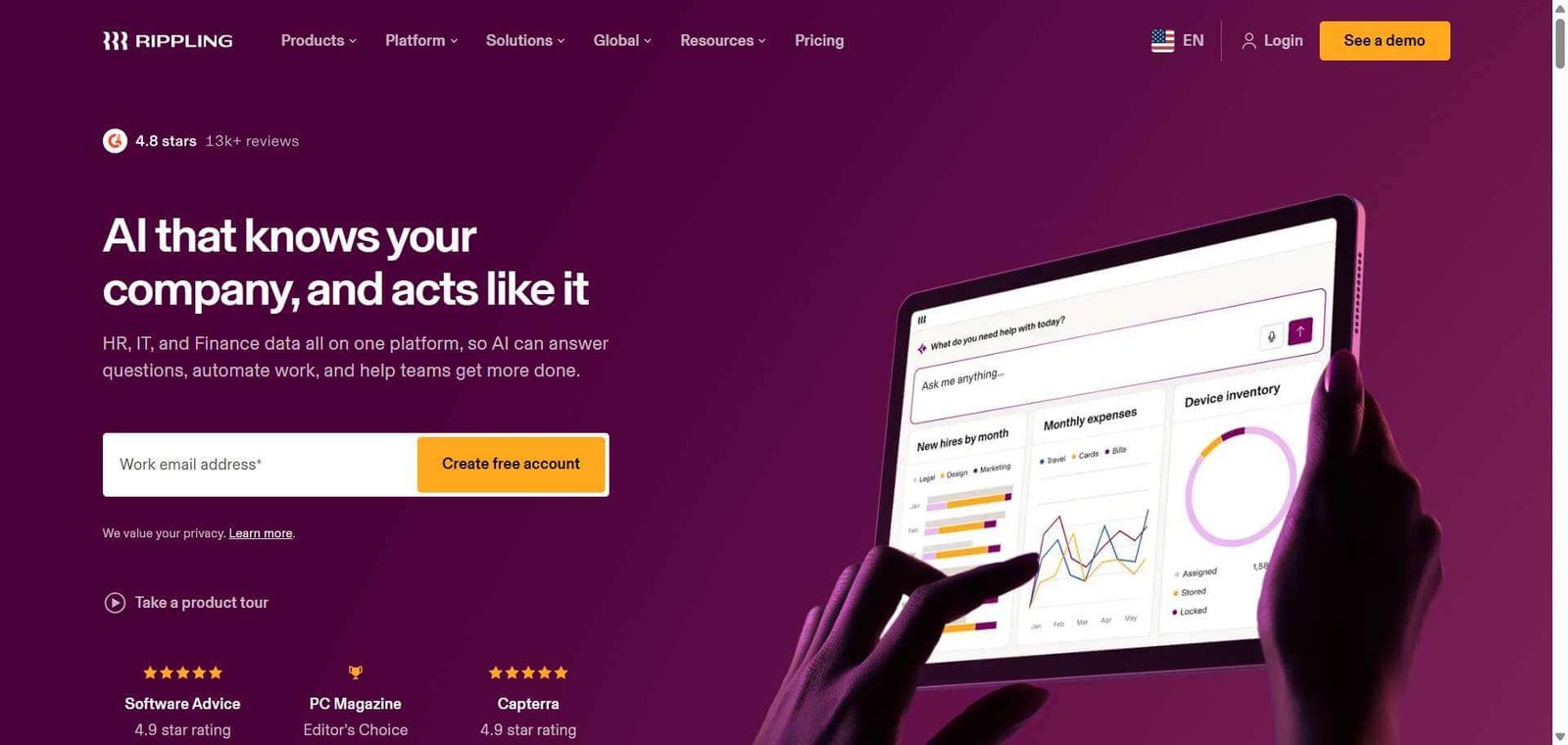 Rippling Webpage