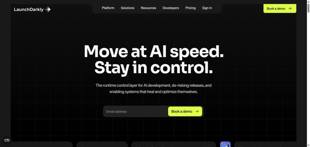 LaunchDarkly Webpage