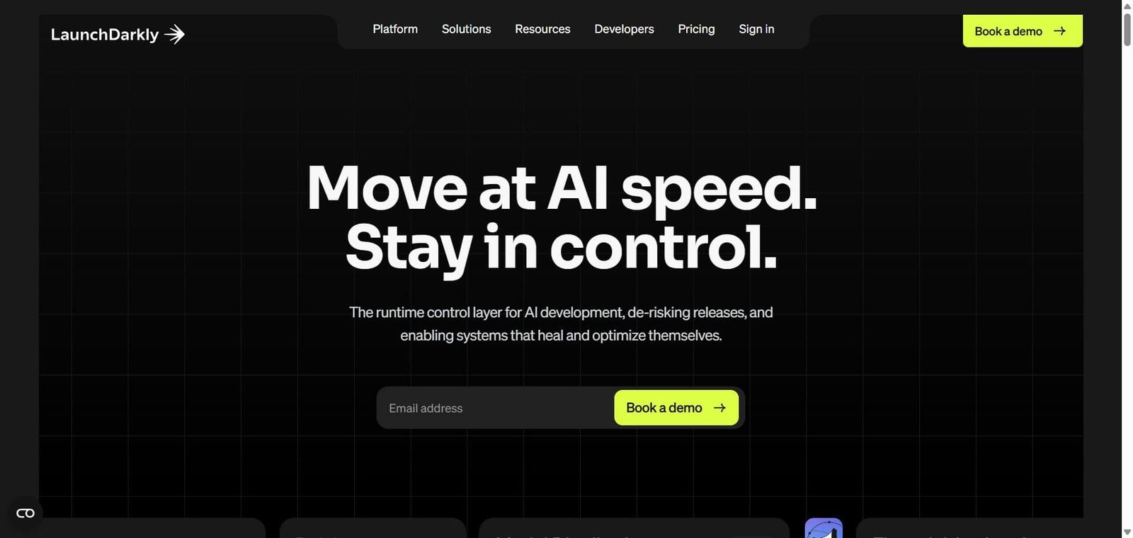 LaunchDarkly Webpage