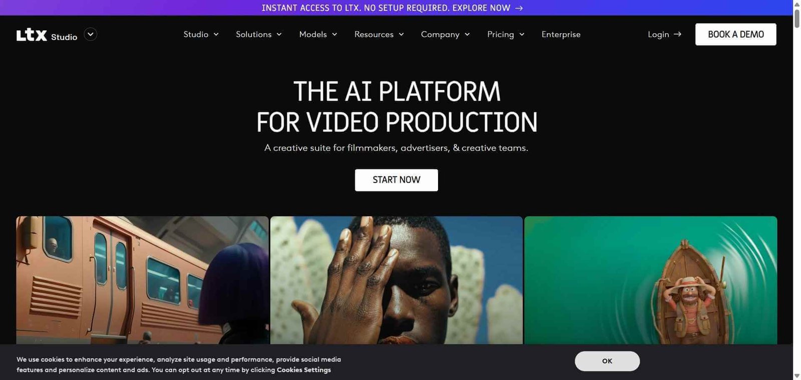 LTX Studio Webpage