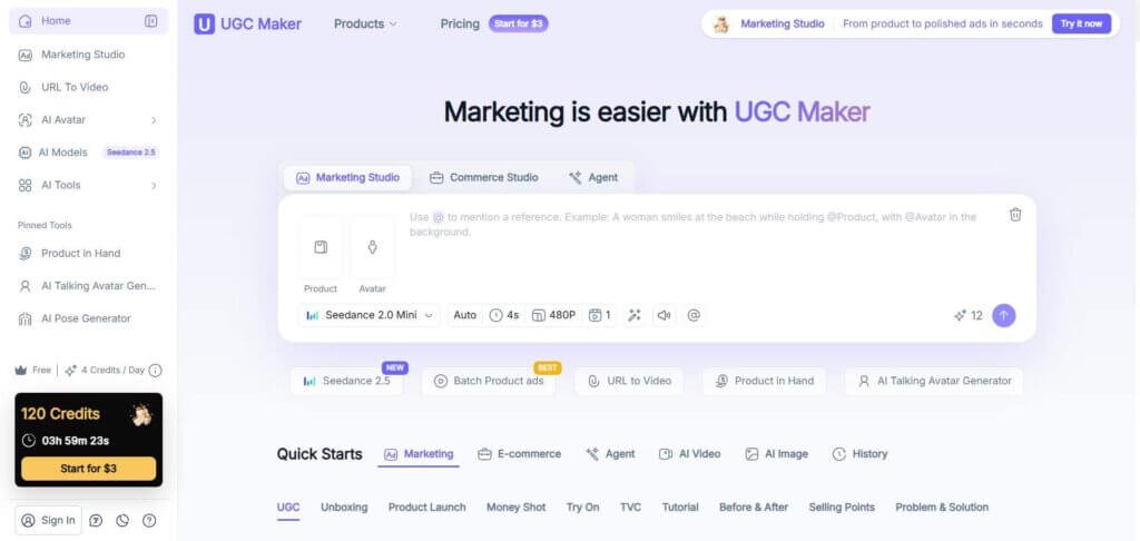 UGC Maker Webpage