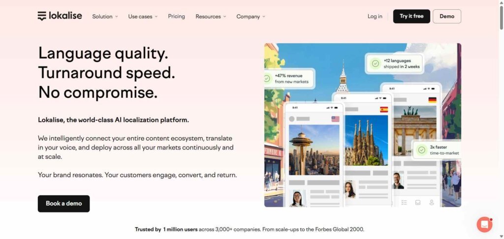 Lokalise Webpage