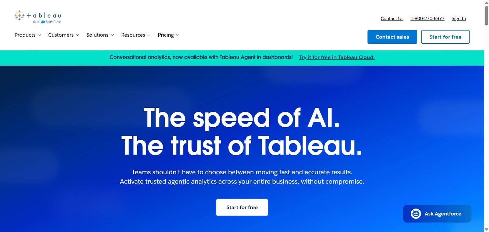 Tableau Webpage