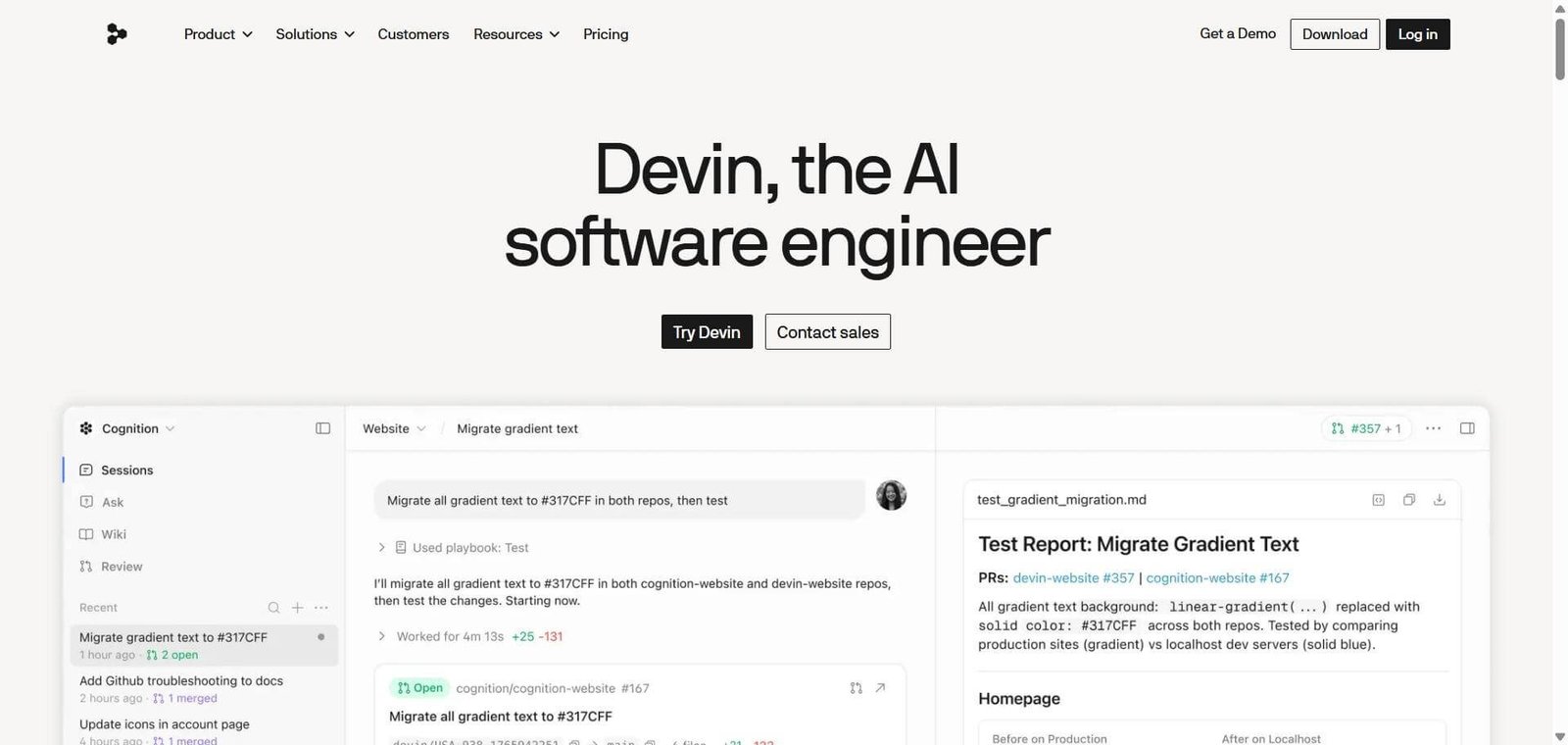 Devin Webpage