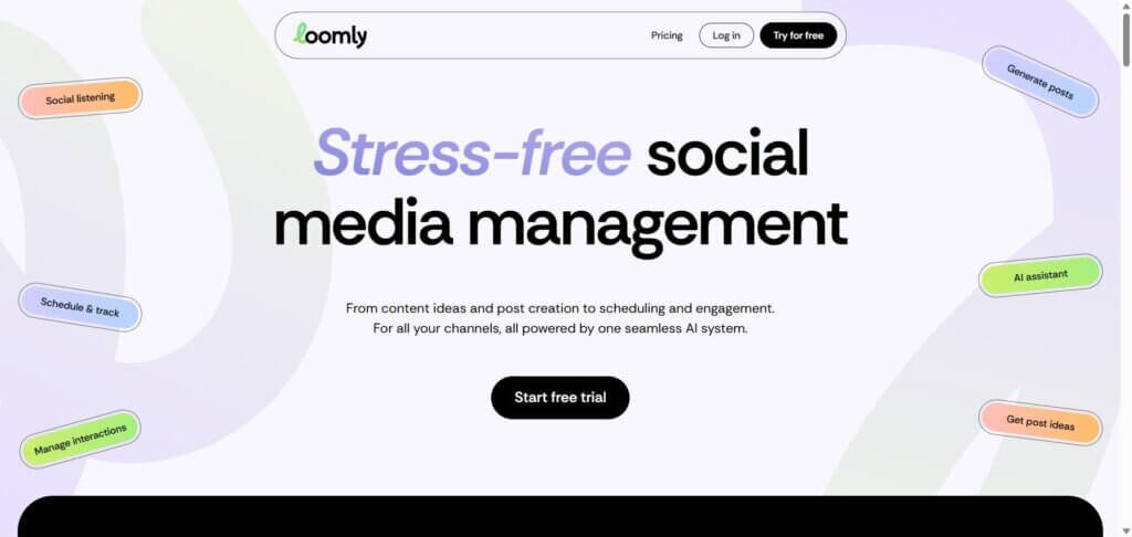 Loomly Webpage